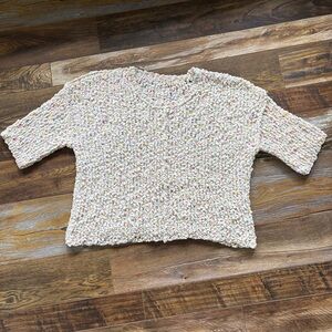 Pol Women’s Popcorn Confetti Sweater Size L/XL Pastel Blue Yellow Pink See Pics￼